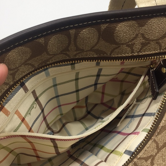 NWT Coach Canvas Tote Bag - Picture 6 of 12